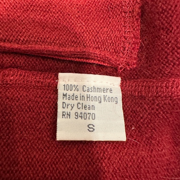 Three Dots Red Women's Sweater Cardigan/Size Small - Picture 9 of 11